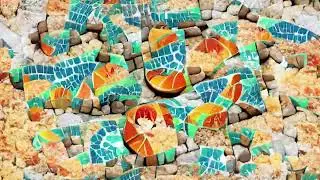 MOSAIC BEACH  Background Loop 🏖️ No Copyright Background | AI Video Generated Loop (HD)