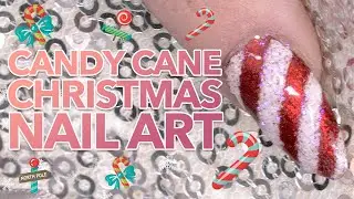 HOW TO: Glitter & Foil Candy Cane Nails | Christmas Nail Art for Beginners 🎄💅