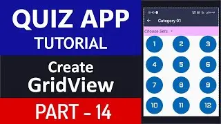 How to create Grid View in Android studio | How to make grid view in android studio | Quiz App