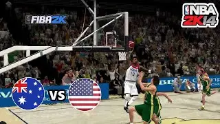 AUSTRALIA 🇦🇺 VS USA 🇺🇸 l Full Game Match Highlights FIBA POCKET TOURNAMENT EXHIBITION FIBA2K