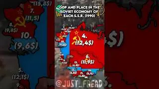 [Mapping / Maps] GDP and place in the soviet economy of each SSR (1990)