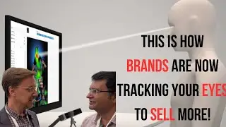 Eye movements are tracked to understand what gets a customers attention on screen! Lumen Research