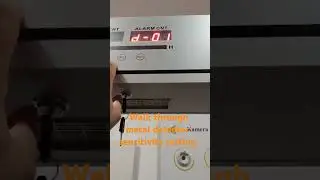 Walk through metal detector sensitivity setting