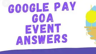 #Gpay #Goindiaevent Gpay Goindia Goa event answers - Earn upto 100 city tickets or km (27-29 Nov)