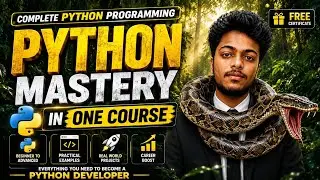 Python Mastery in One Course | Complete Python Tutorial with FREE Note &Certificate @CodeByDeepak