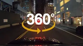 360° NYC State of Emergency : Driving Park Avenue & 5th Avenue at Night (April 3, 2020)