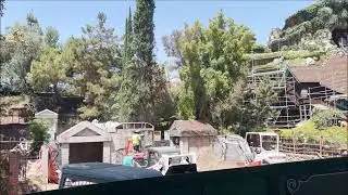 Haunted Mansion and Tiana's Bayou Adventure Construction June 2024