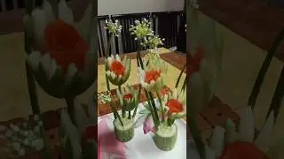 cucumber & spring onions   decoration ideas  # food decoration# food art #subscribe #like