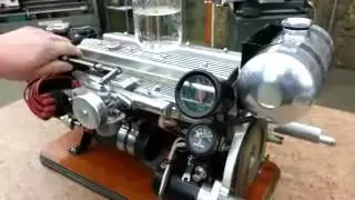 Custom Miniature Inline 8 Cylinder Engine (No Music)