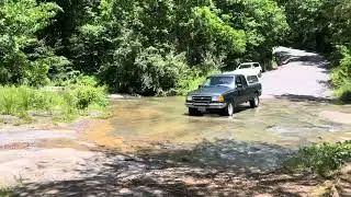Bork Falls waterfall crossing