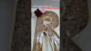 Name Monogram Dryfruits Packing 💝#monogram #dryfruits #packingideas