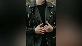 ASMR  Leather Jacket Creaking