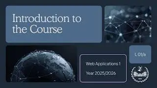 WA1-2026-L01a: Course introduction