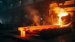 Steel Scrap Melting & T-Girder Rolling Process | Full Industrial Tour