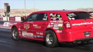 Slow motion of wheel hop on drag launch, Alex Rogeo's Magnum