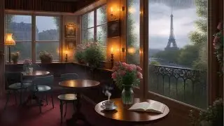 Rainy Day in a Paris Caf&eacute; &mdash; Soft Jazz for Reading & Study
