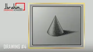 Cone Shape Pencil Drawing | Beginners Pencil Drawing Tutorial | Easy Drawing Method #4