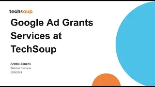 Google Ad Grants Services at TechSoup