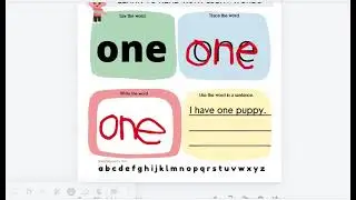 DAY 21   Learn to Read With Sight Words - on, one, or