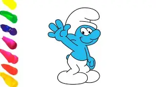 How to draw clumsy smurf |Learn to draw step by step