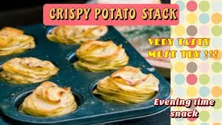 crispy potato stack in tamil || potato stack || easy snacks recipe
