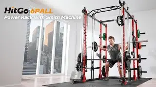 All-in-One Power Rack with Smith Machine & Pulley System | Complete Home Gym Setup