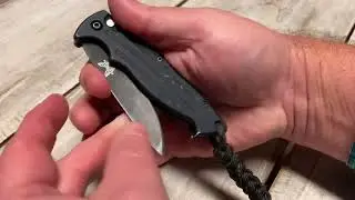 Benchmade 2550 Automatic Mini-Reflex pocket knife USA made half serrated blade