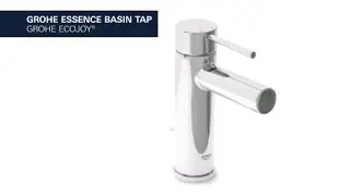 GROHE Essence basin faucet, smooth body, regular spout, GROHE EcoJoy&reg;