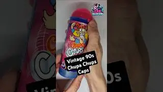 Vintage 90s Chupa Chups Caps Collection 🔥#unboxing #asmr #collector #caps #pogs #slammer