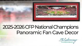 2025-2026 CFP National Champions Celebration Panorama - Blakeway Panoramas Stadium Print - CFPC26INU