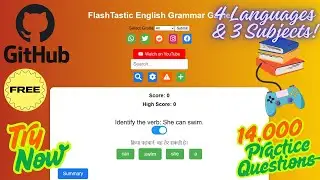 English FlashTastic Edugame made for India school kids