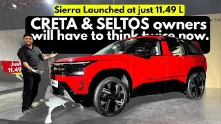 Tata Sierra Launched at 11.49 Lakhs 😍 Creta & Victoris owners have to think now