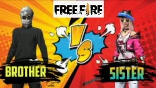 brother vs Sister 1v1 clashsquad challange in Free Fire