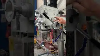 SM-GHC40A. Geared Head Drill with Power Feed & Coolant. Geared Drive. Digital Depth Display