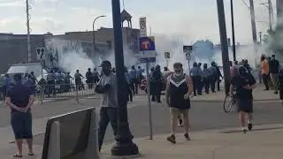 George Floyd protest May 27 third  precinct when police first respond