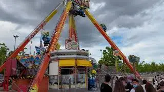 Panor&aacute;mica zona de atracciones adultas. San Isidro en Ifema Madrid 2021