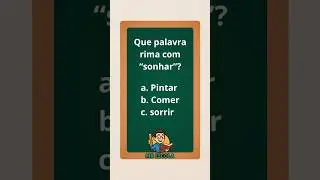 Rimas em Portugu&ecirc;s 🍀 #mrescola #aprendizagem #quiz #escola #portugal #portugu&ecirc;s #matematica #ptpt