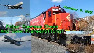 Morristown & Erie's Polar Express and Some Planespotting At EWR (11/8/2025)
