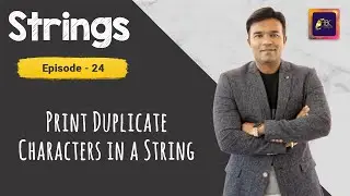 How to print duplicate characters present in a String using Maps in java | strings programs in java