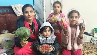 Exotic Fruits Haul 🛒 | Avocado, Kiwi, Strawberry, Broccoli | First Time Buying