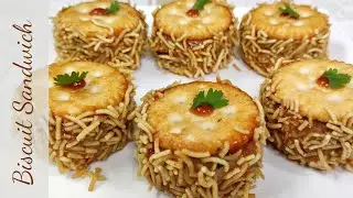 Biscuit Sandwich Recipe/Instant Starter Recipe/Crunchy Sandwich/Simis Kitchen