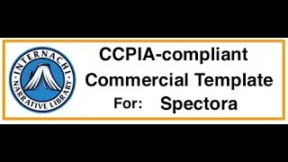 INL CCPIA-compliant Commercial template for Spectora: Content