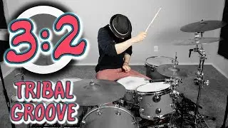 3:2 Polyrhythmic Groove on DRUMS!
