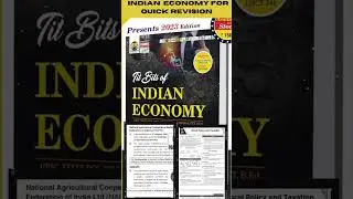 UPSE CSE 2023 #INDIAN ECONOMY Book for Prelims and all competitive exams ✨