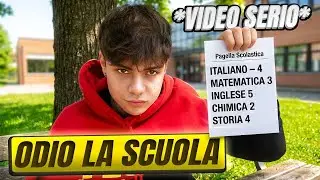 ODIO LA SCUOLA💔 *video serio*