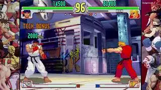 Street Fighter&reg; 3rdstrike Online matches A1Sizzlers (Ryu) vs Tigermouth (Ken)