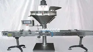 powder filling MC screw auger metering filler equipment linear type machine de remplissage poudre