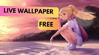 Beach Anime girl LIVE WALLPAPER #anime #animewallpaper #foryou