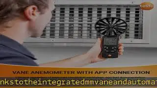 testo 417 Anemometer Handheld &ndash; CFM Meter HVAC 32 to +122 &deg;F &ndash; 4-inch Air Flow Meter for Air Veloci