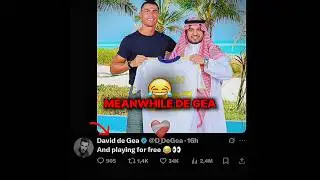 De Gea Mocking Ronaldo&rsquo;s New Contract😂 #ronaldo #degea #alnassr